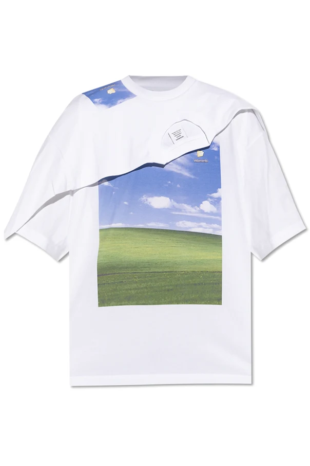 WHITE Printed T-shirt