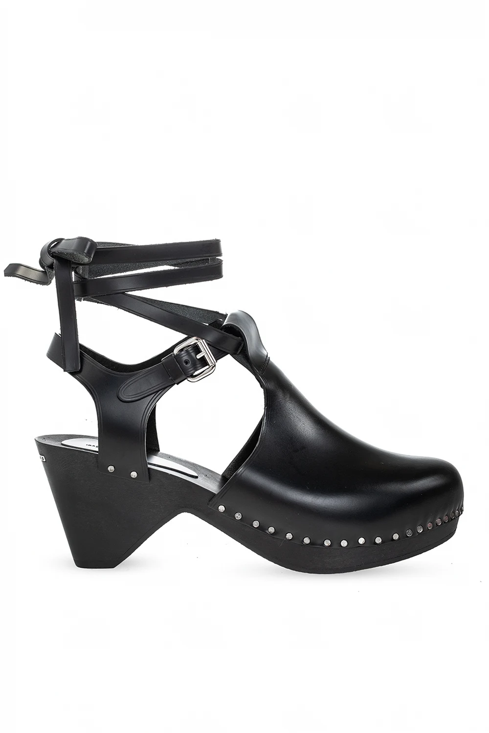 Buty na drewnianym obcasie