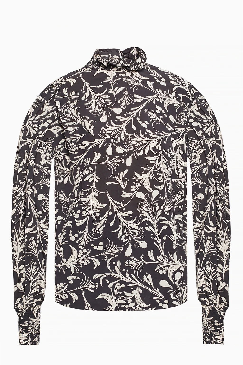 Top with floral motif