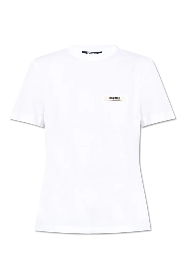 BIAŁY  T-shirt z logo