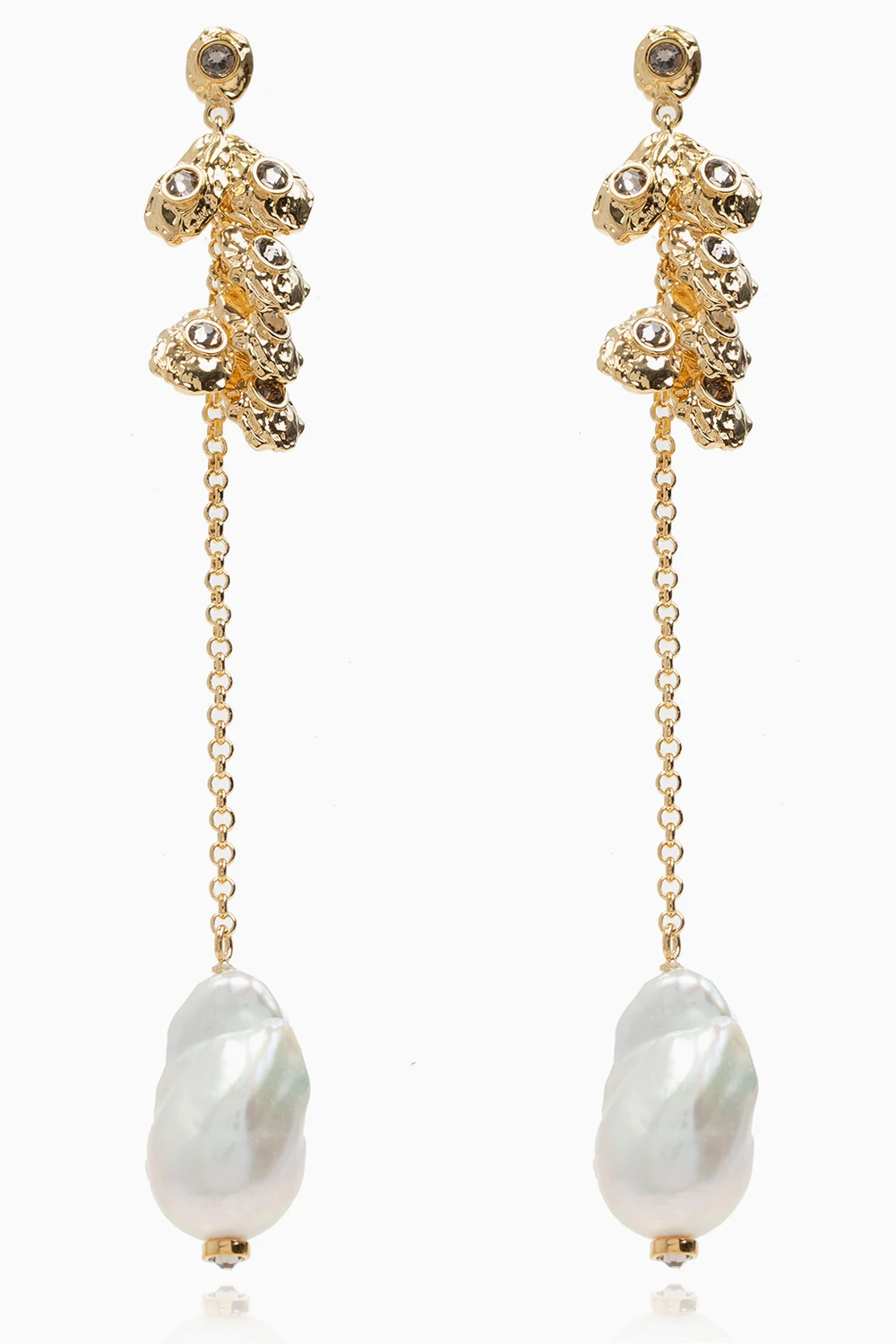 Earrings with appliqué