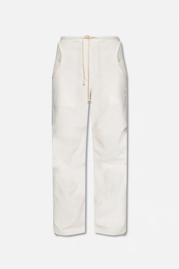 cream ‘Chi NP’ cotton trousers
