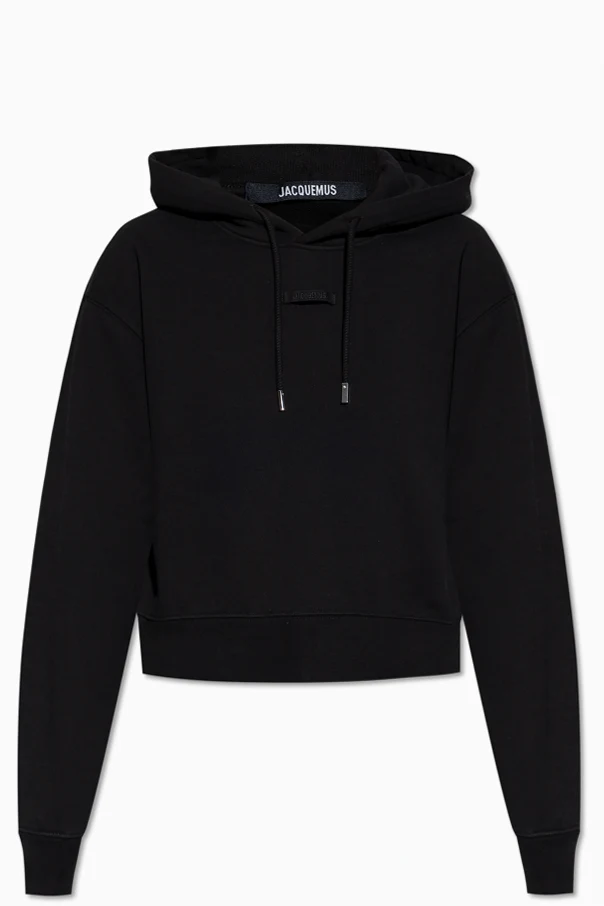 CZARNY Bluza z kapturem