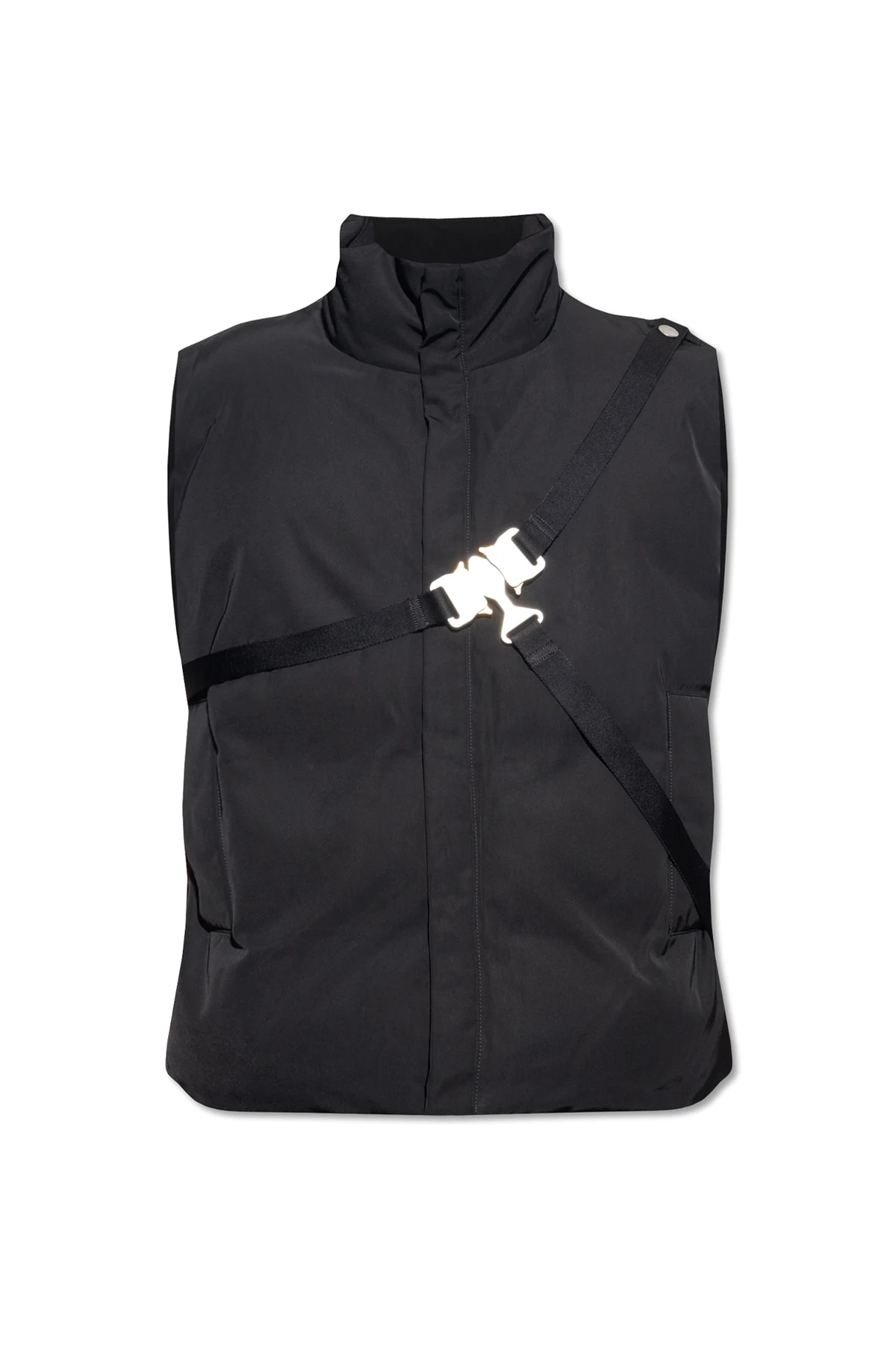 BLACK Vest with stand collar