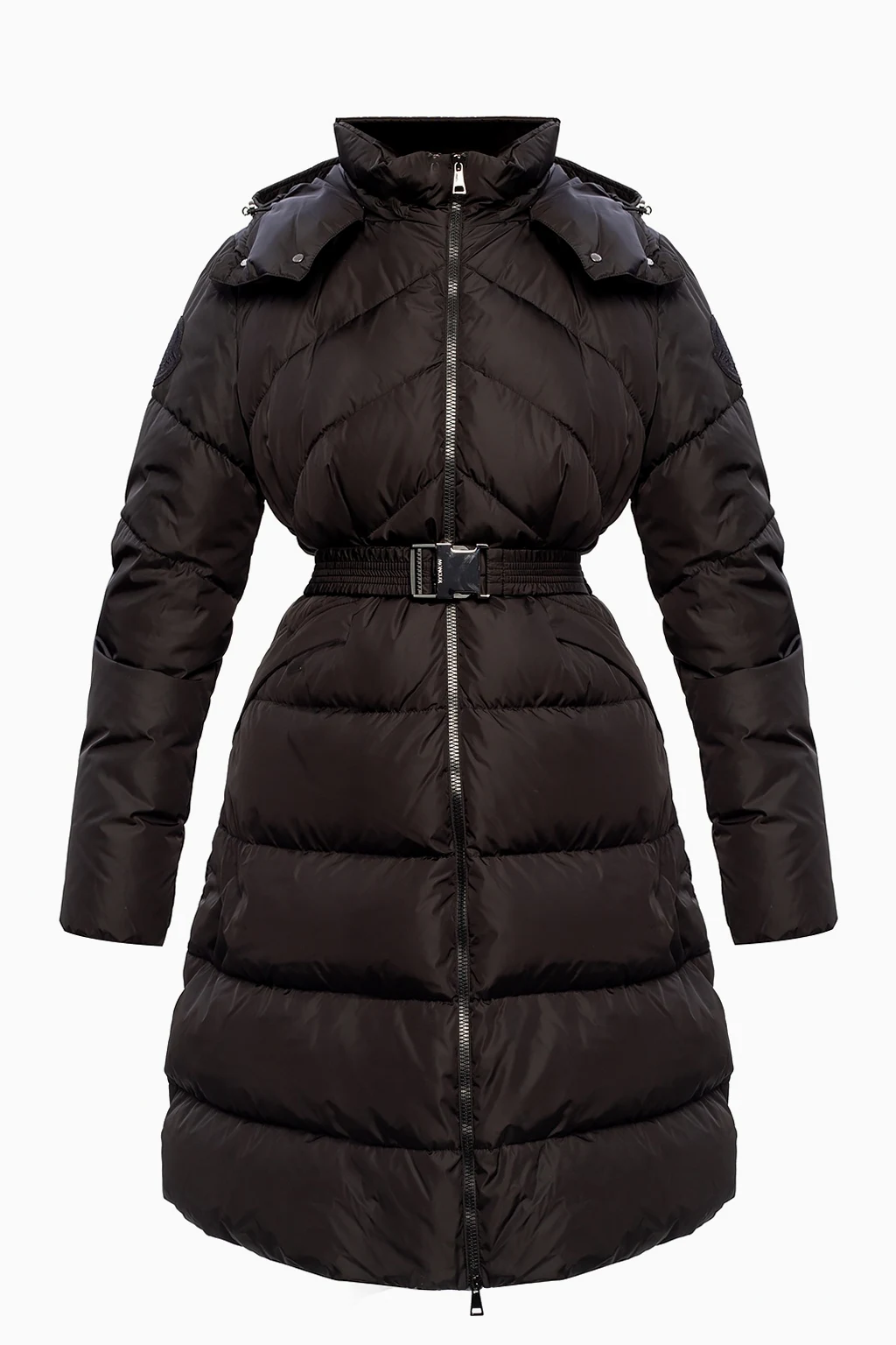 Pikowany płaszcz puchowy z kapturem 'Agot'