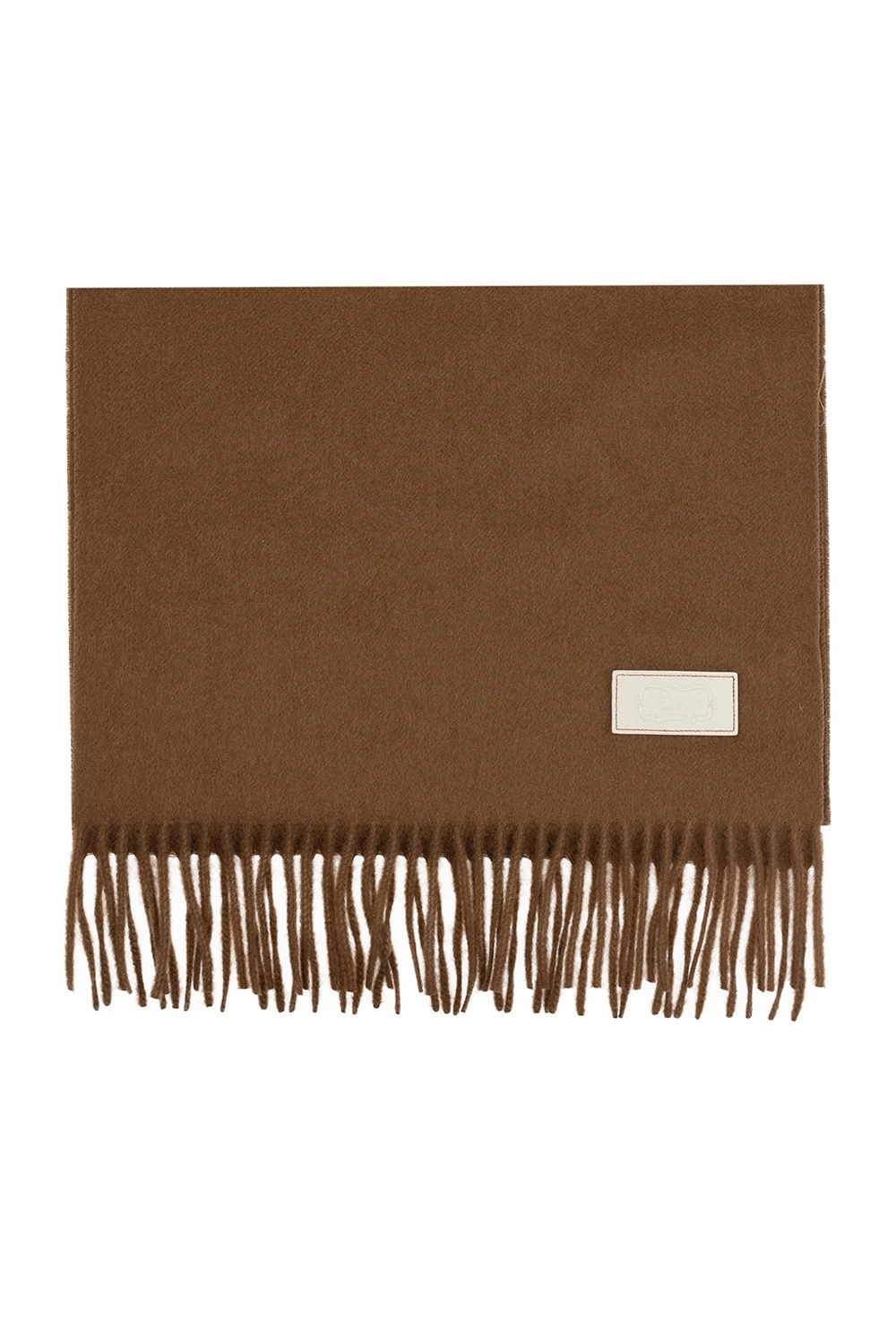 Cashmere scarf with logo