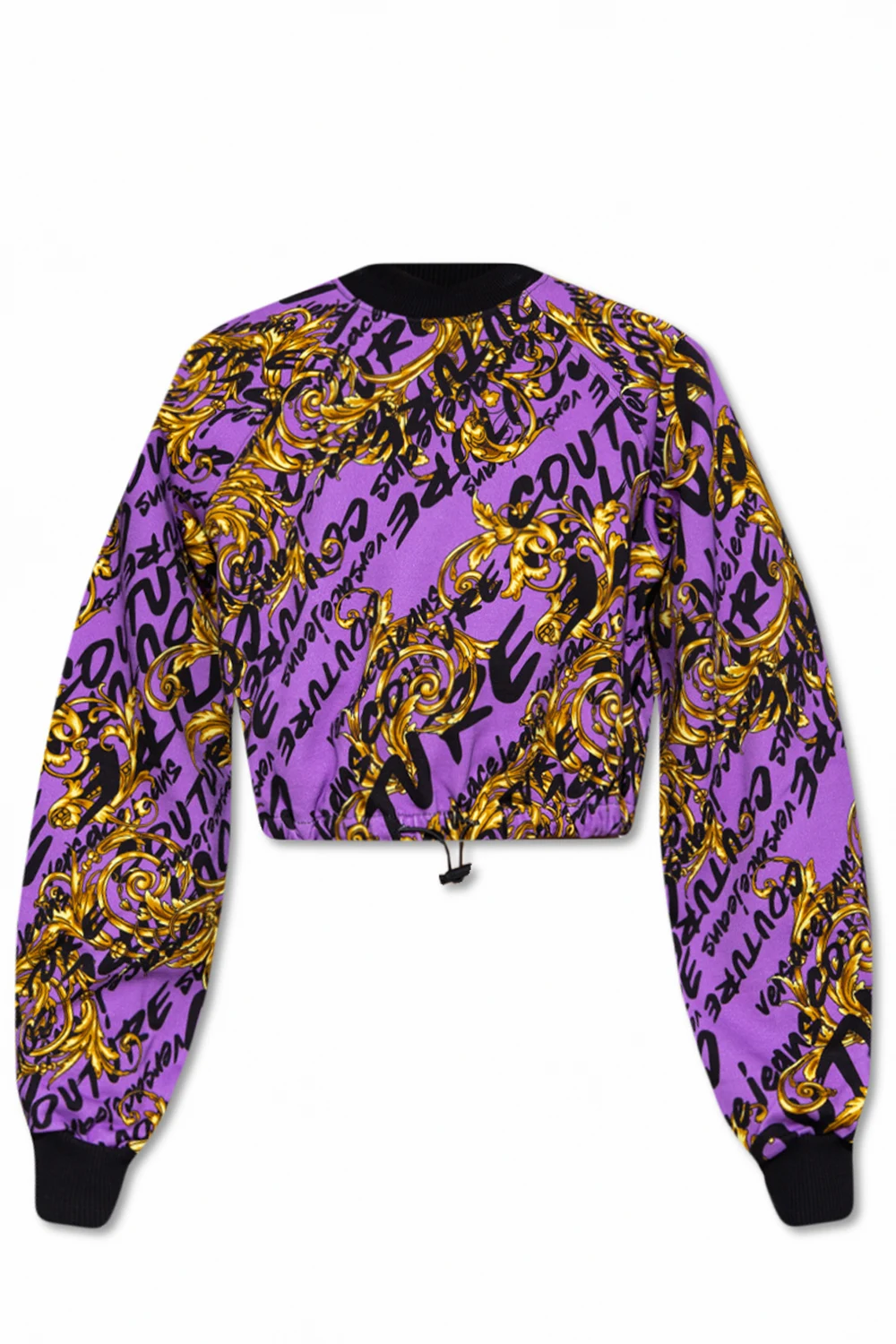 PURPLE Patterned sweatshirt