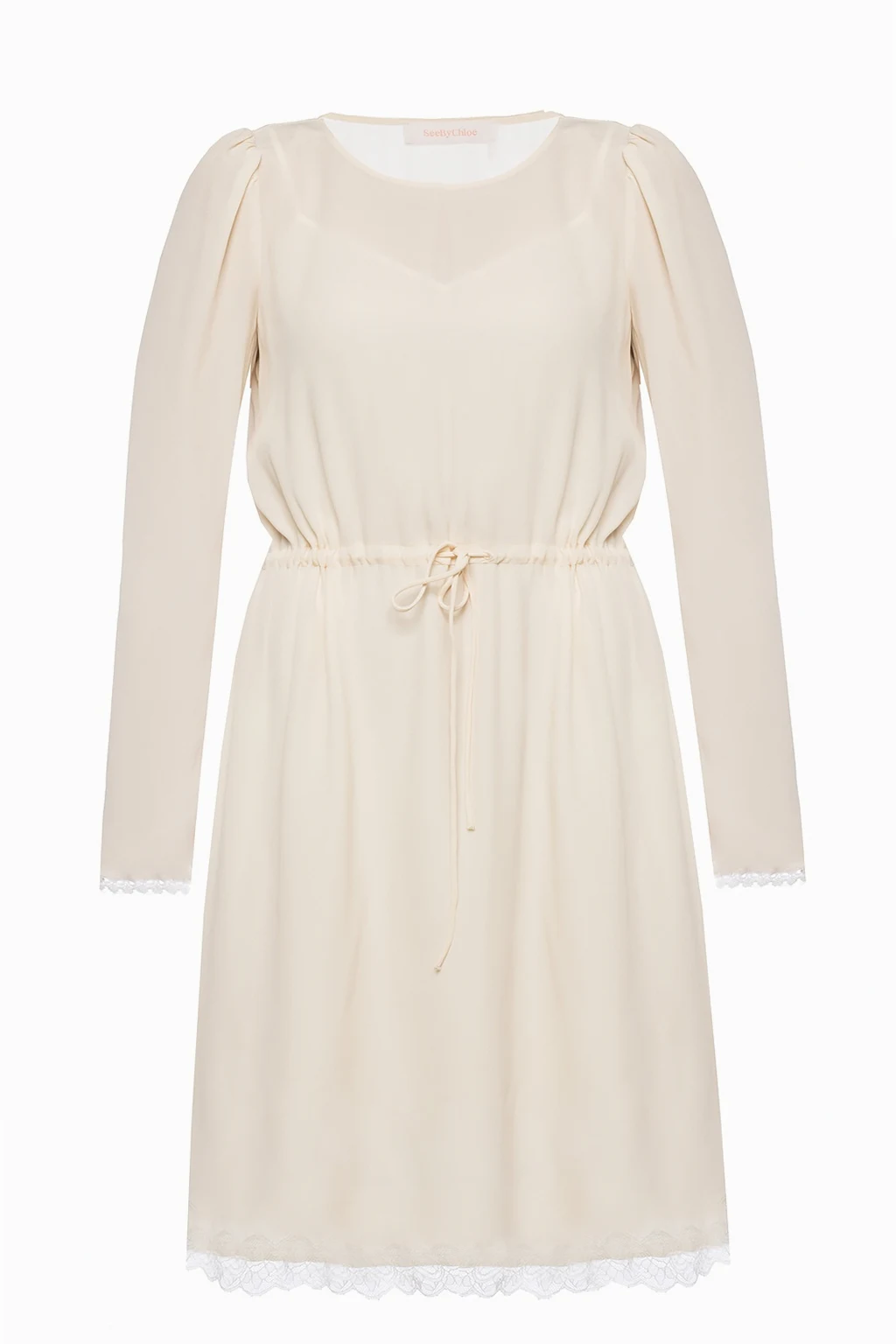 Lace trim dress