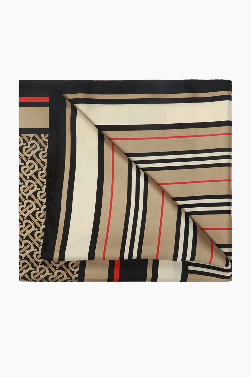 BROWN Patterned scarf
