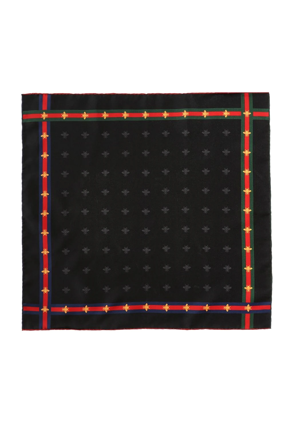 Bee-printed pocket square