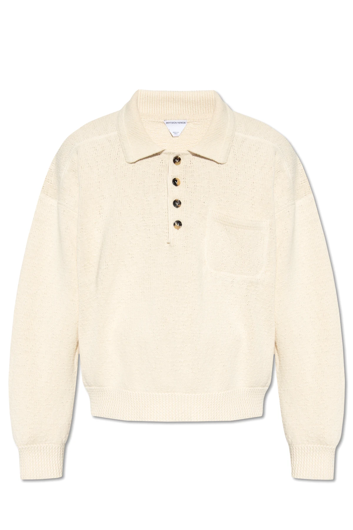 cream Polo sweater