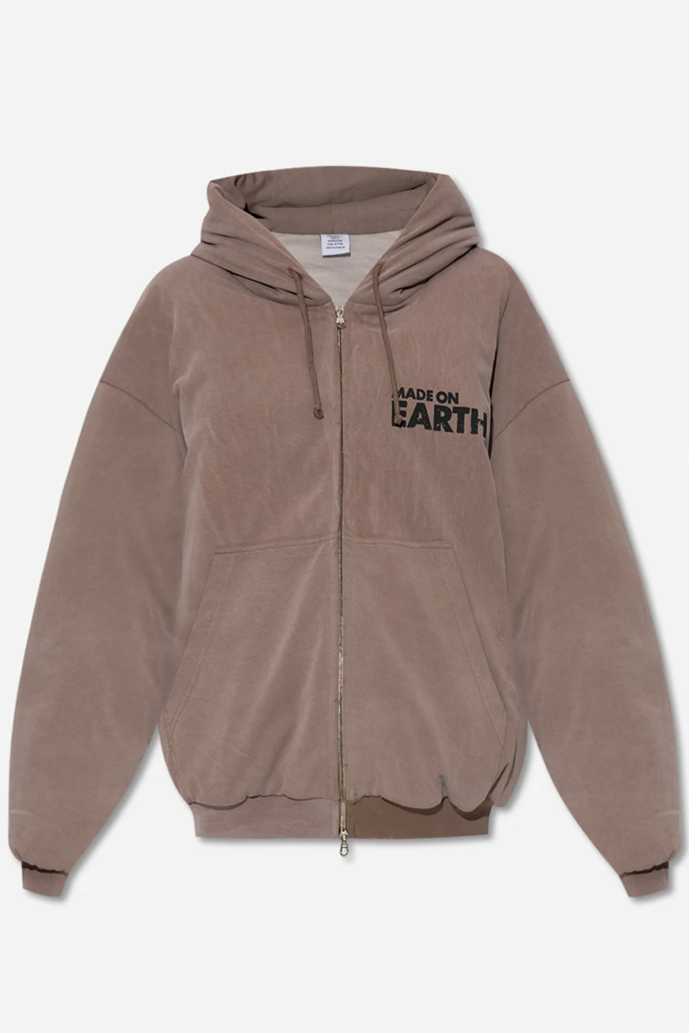 beige Insulated hoodie