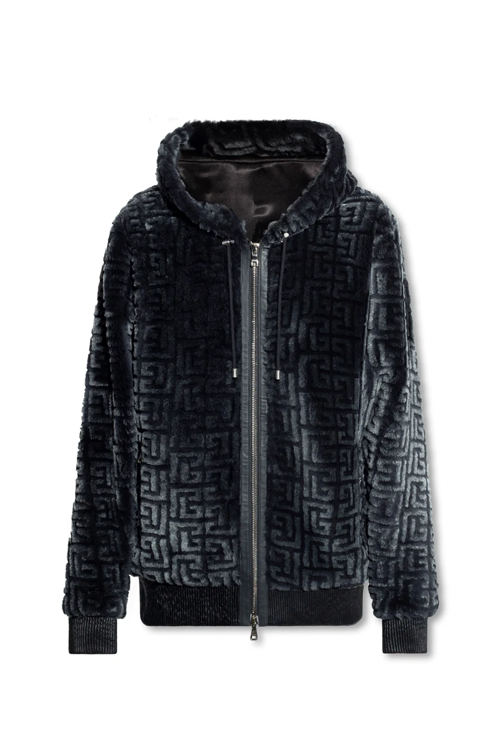 BLACK Fur jacket