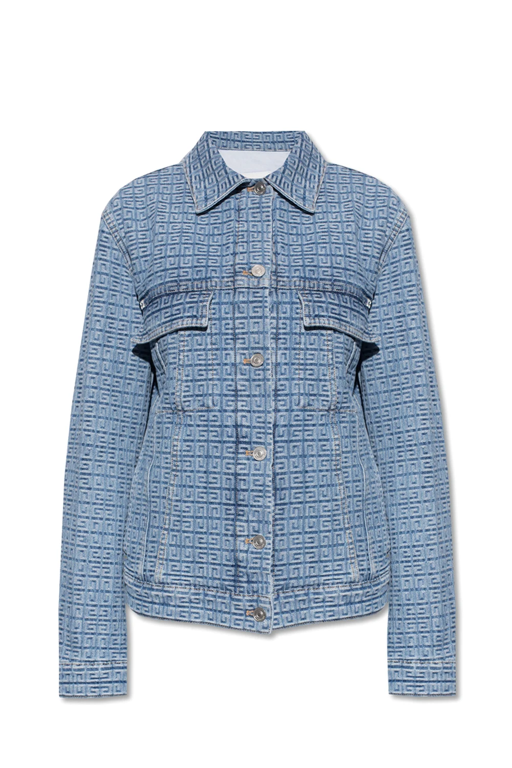 Denim jacket with logo