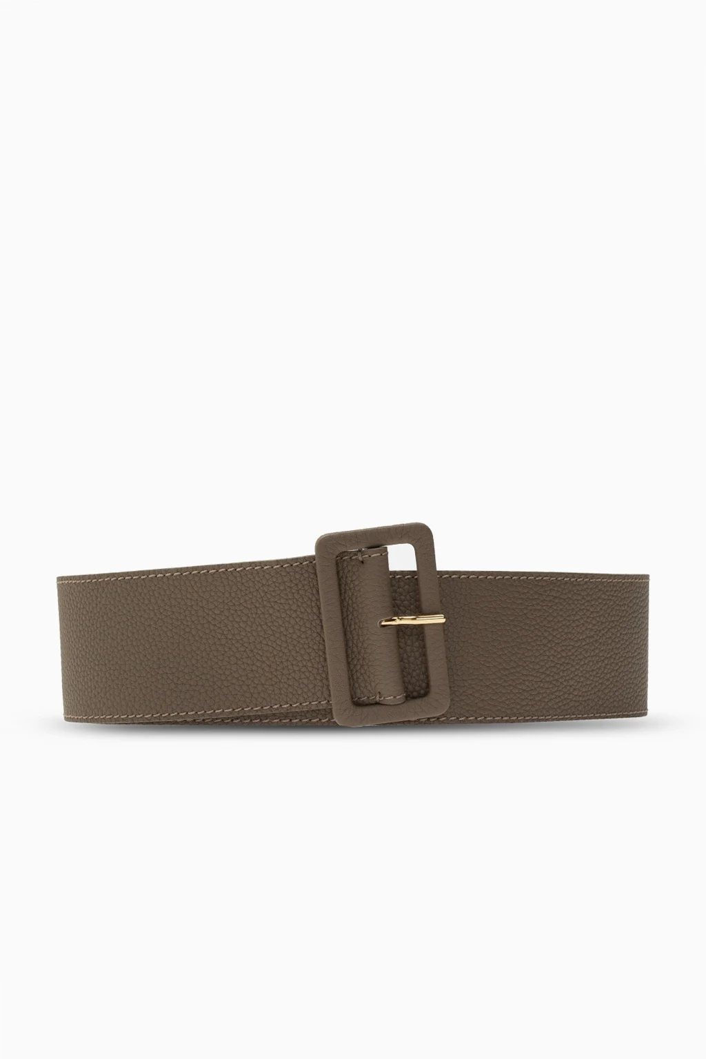 Buckled leather belt