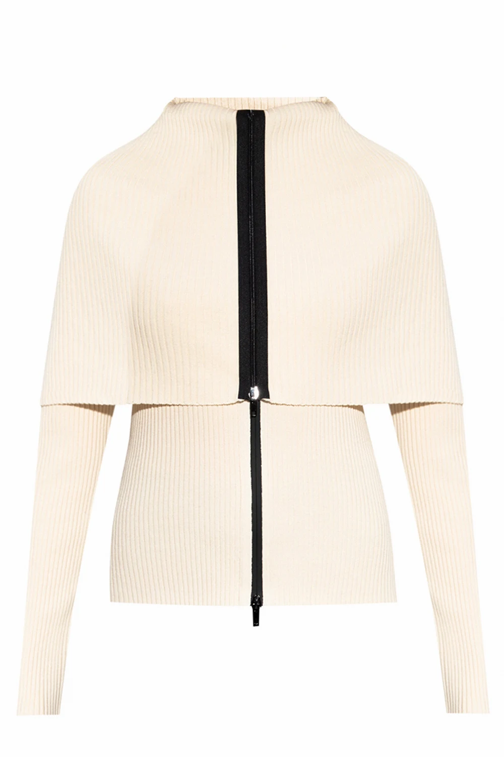 Sweatshirt with band collar