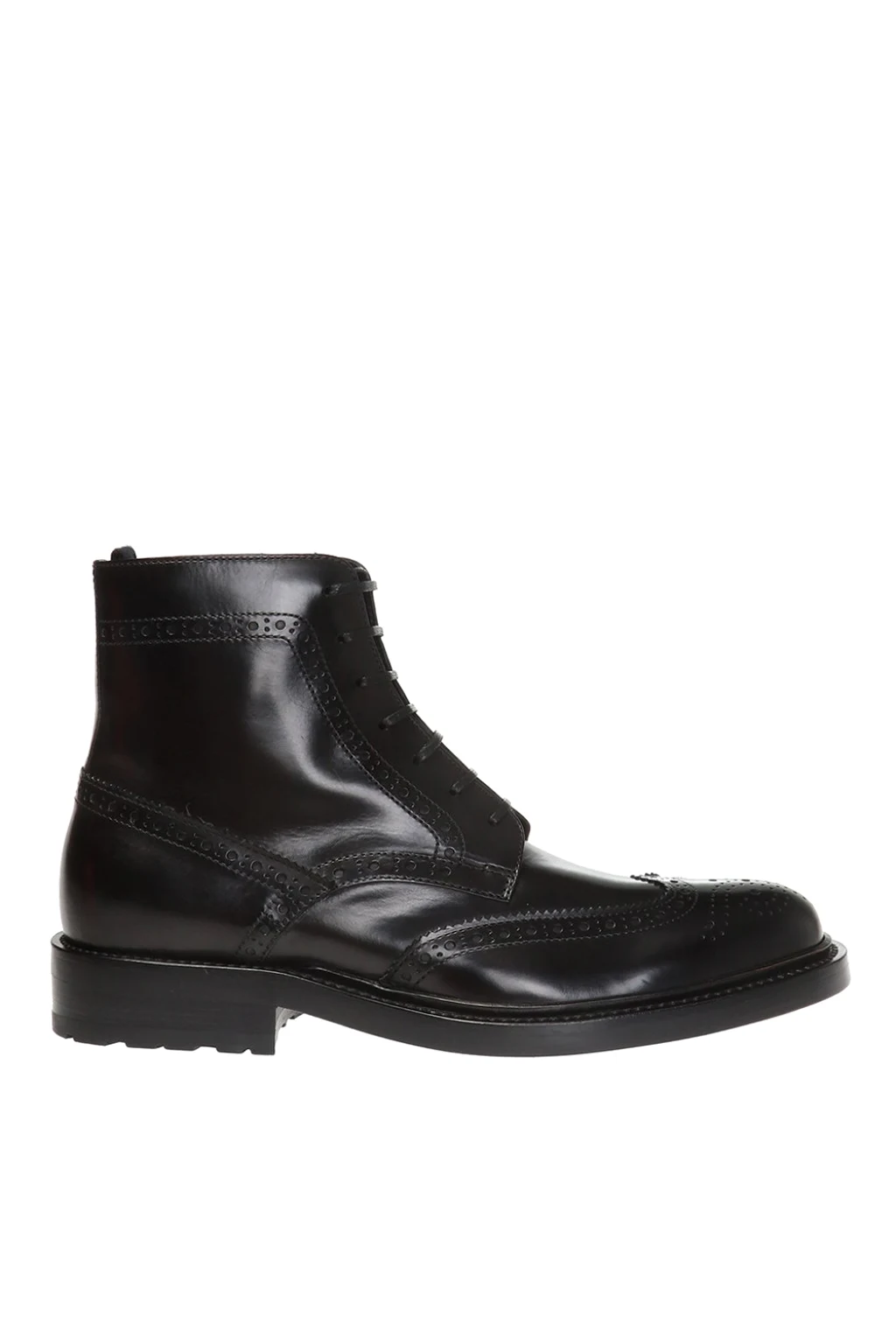 ‘Army’ perforated ankle boots