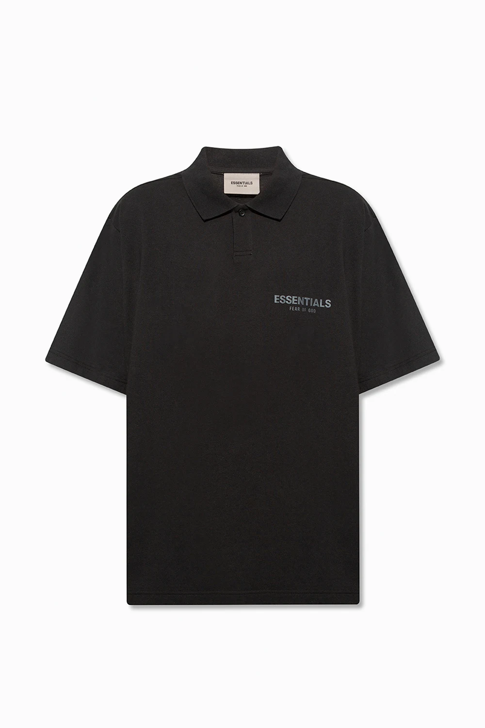 BLACK Polo shirt with logo