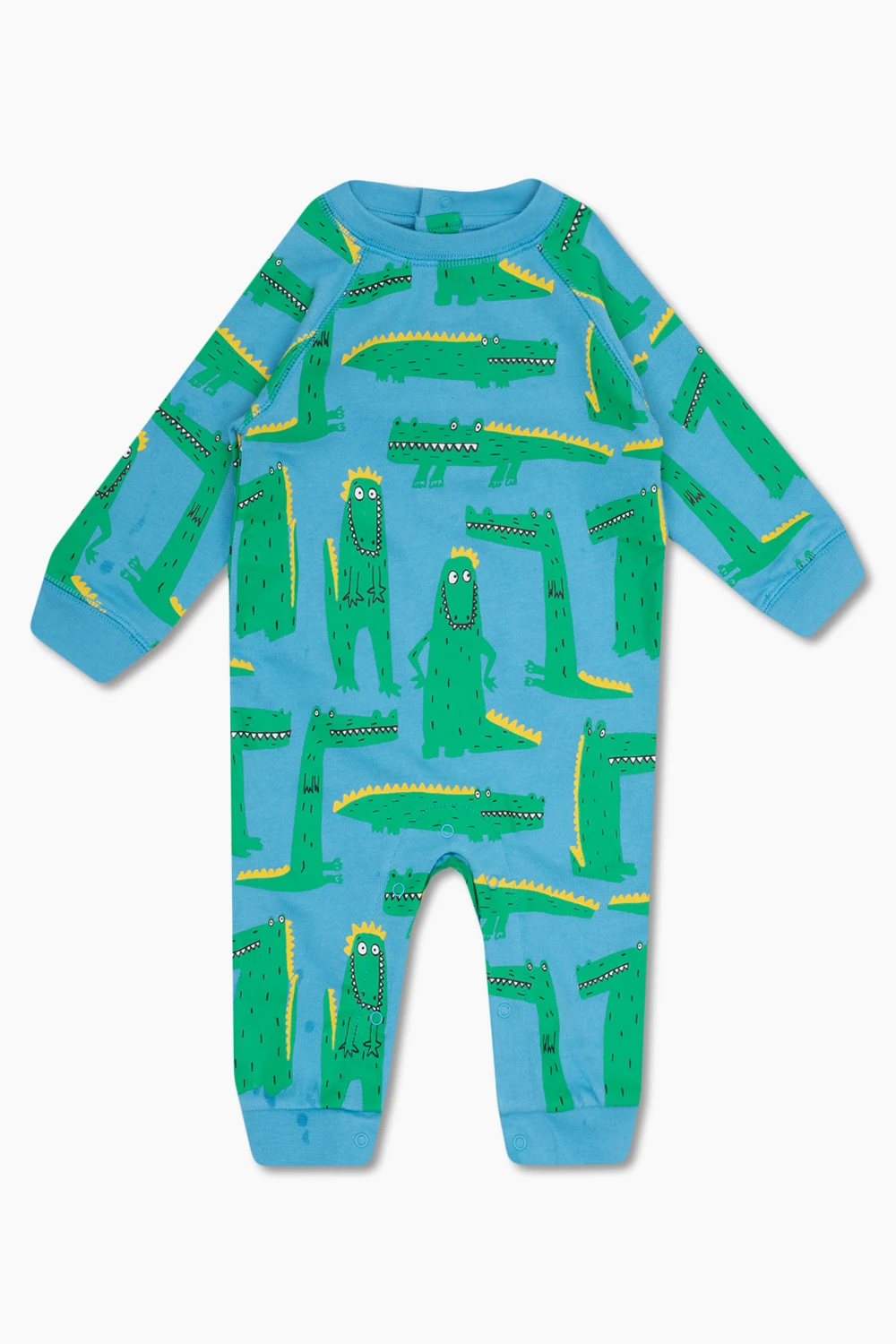 BLUE Playsuit with crocodile motif