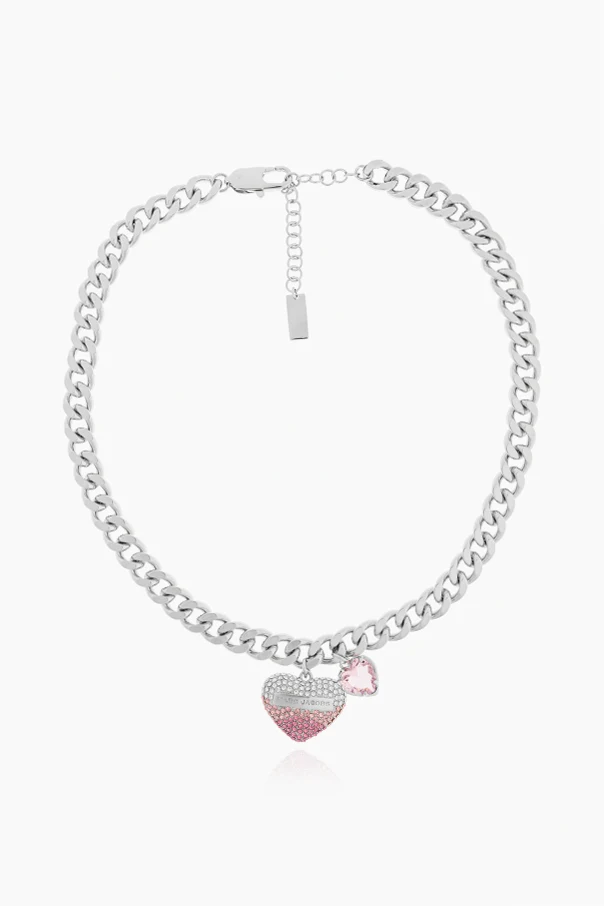 SILBER Halskette mit herzförmigem Anhänger