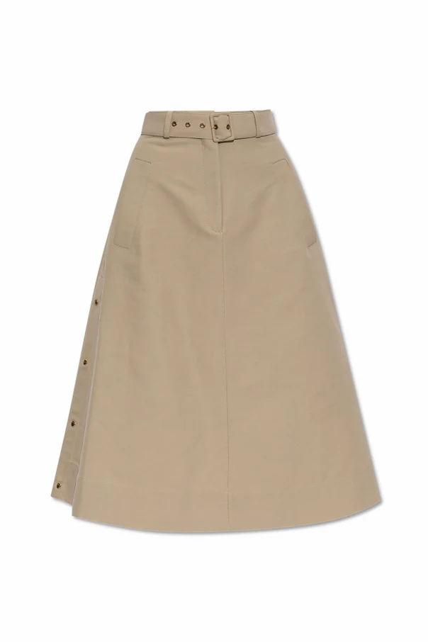 BEIGE Rock mit Bund