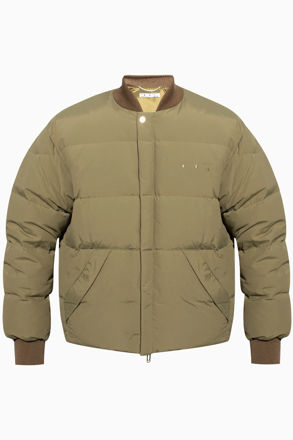Down jacket with logo