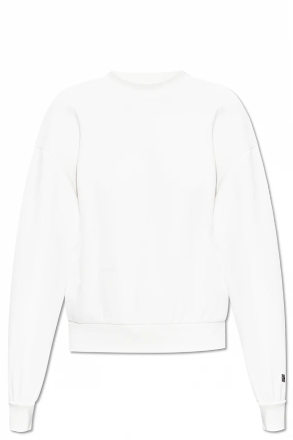 GREY Sweatshirt with a short stand-up collar