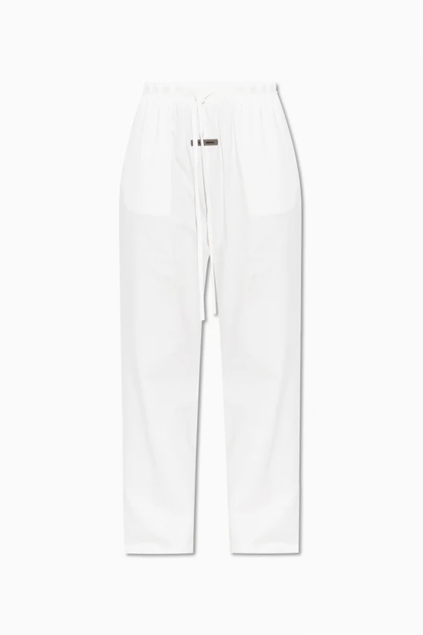 WHITE Cotton trousers