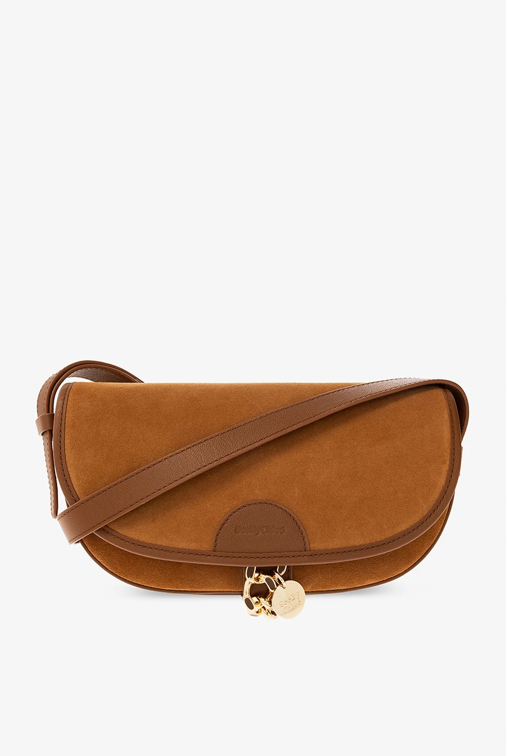 ‘Mara Baguette’ suede shoulder bag