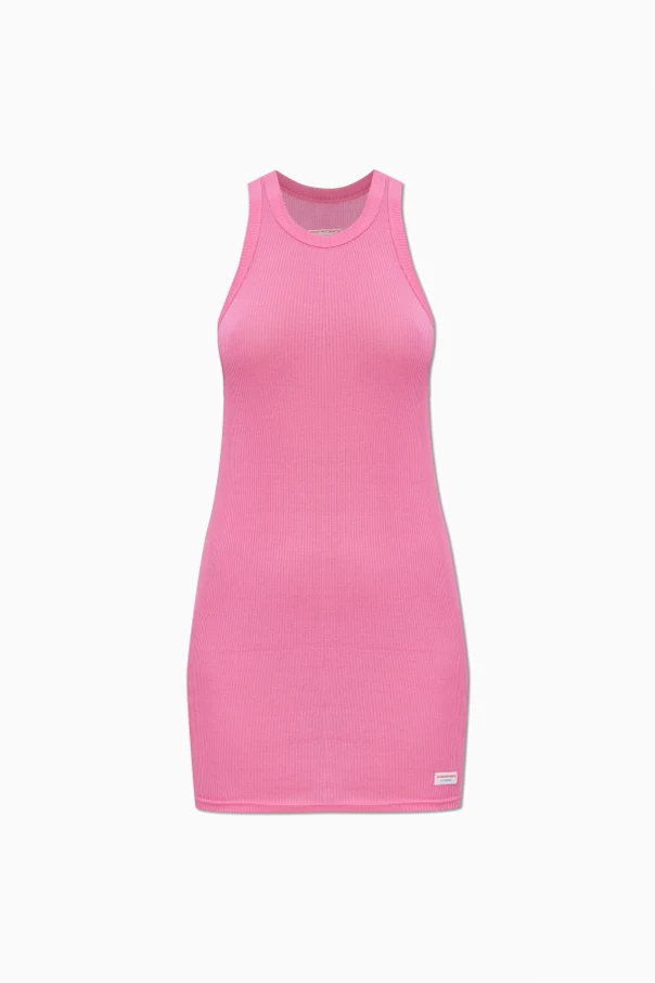 PINK Ribbed slip dress without sleeves