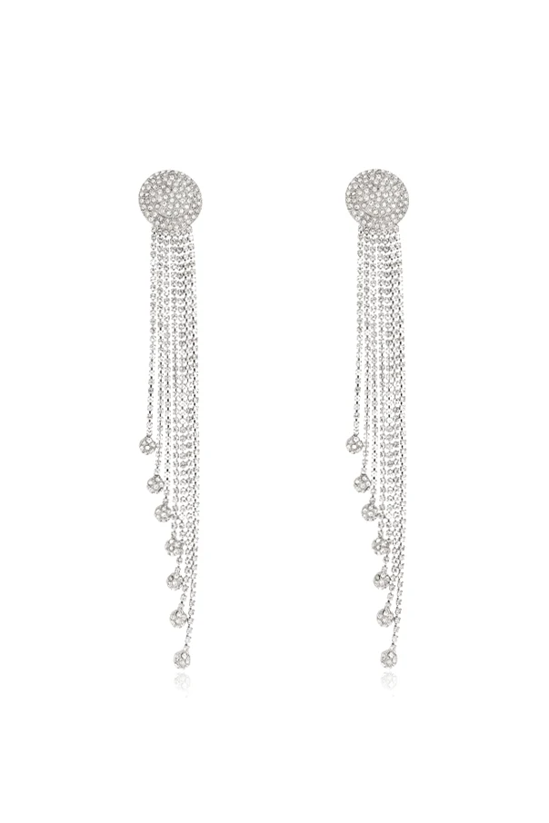 SILBER Clips mit Kristallen