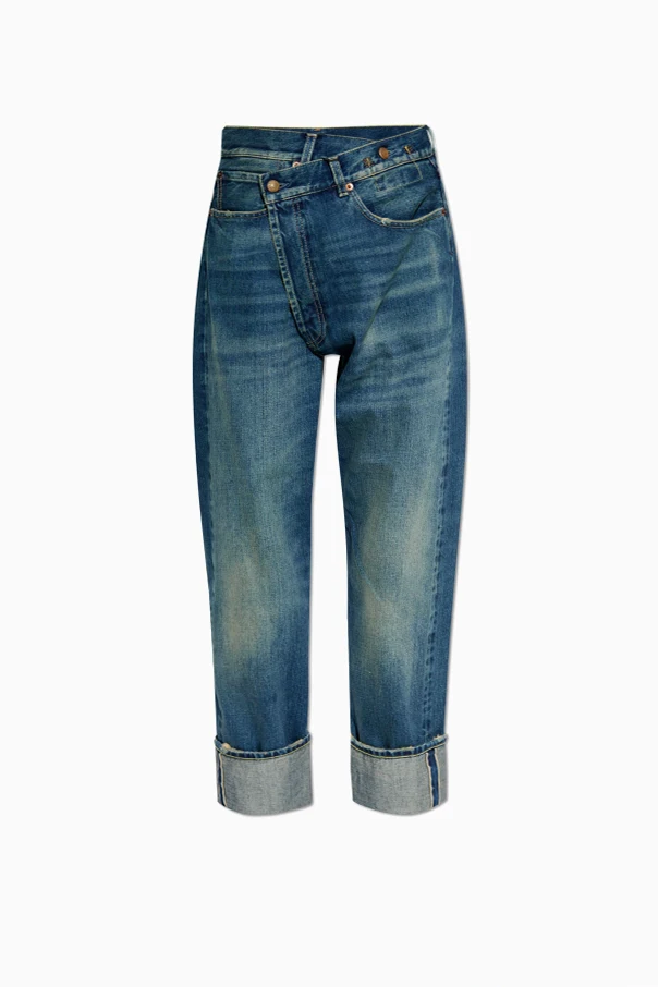 MARINEBLAU Jeans mit Logo