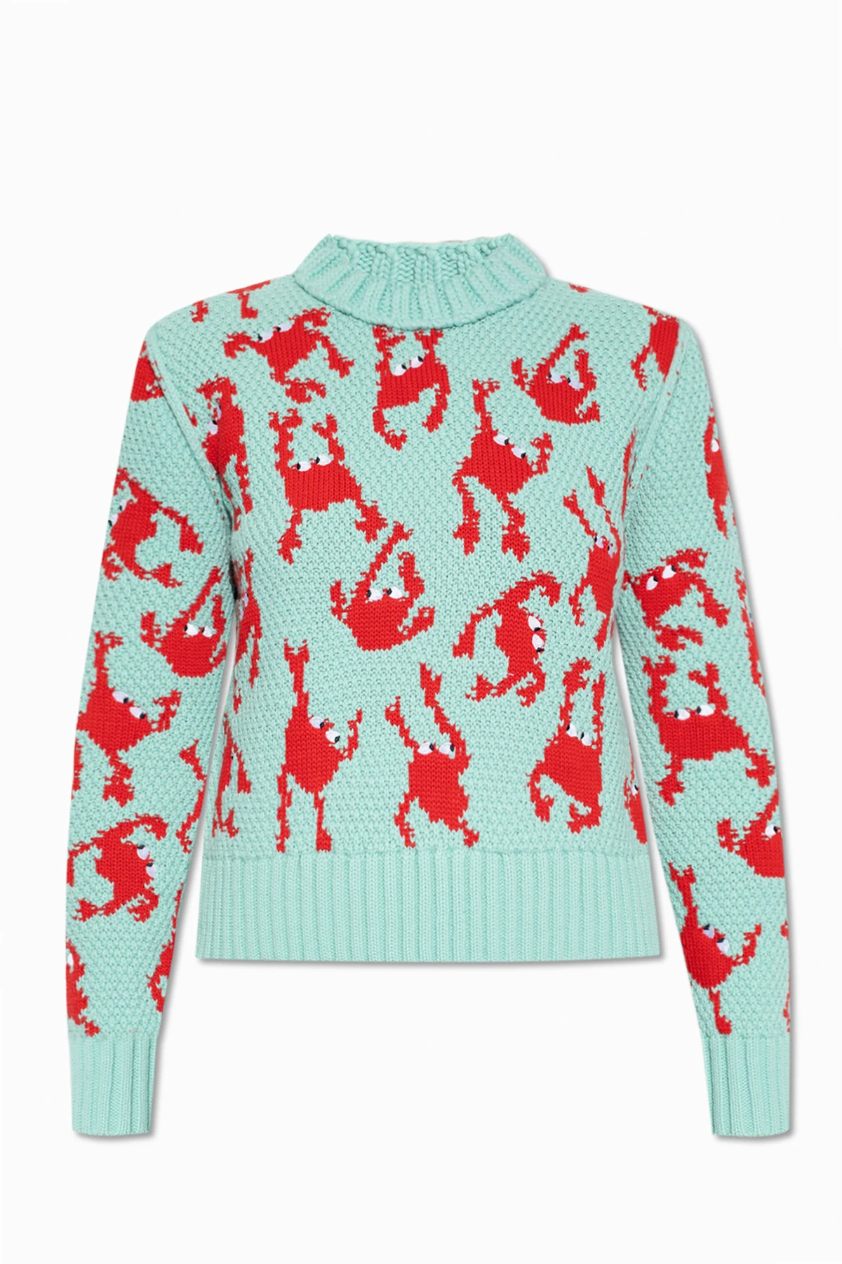 Sweater with crab pattern
