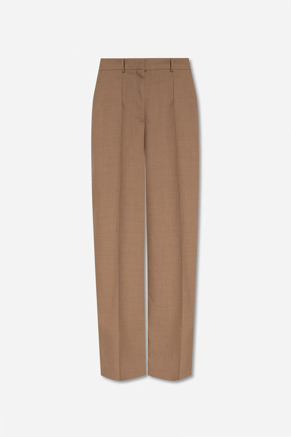BROWN ‘Jane’ pleat-front trousers