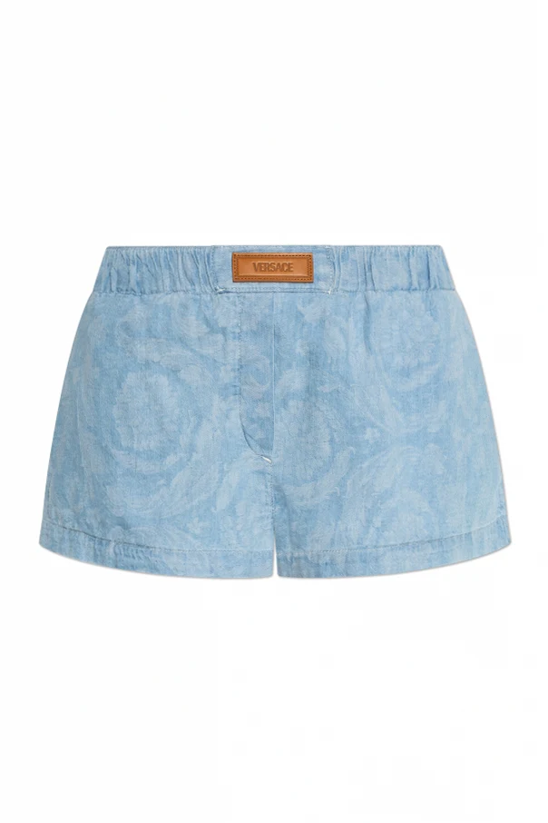 NIEBIESKI Jeansowe szorty