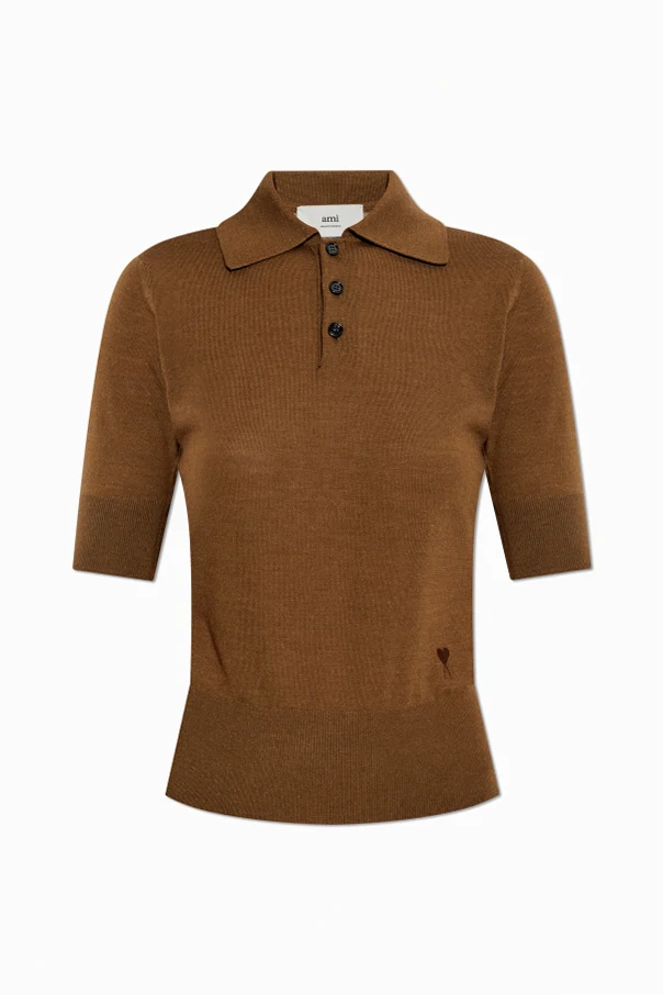 BRAUN Polo mit Logo