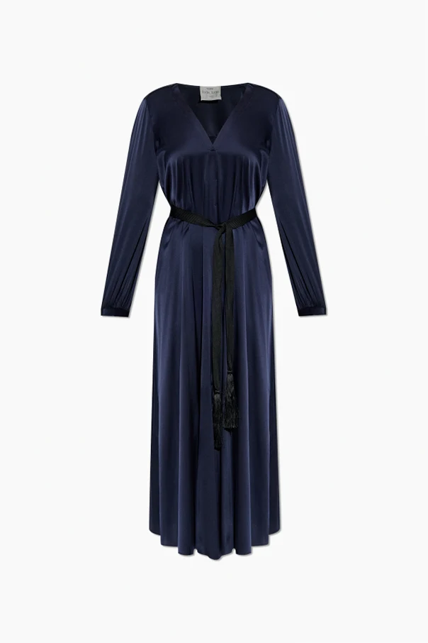 MARINEBLAU Seidenkleid