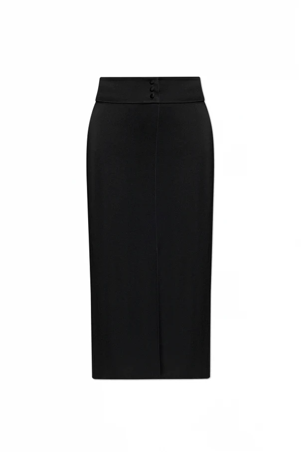 CZARNY Ołówkowa spódnica