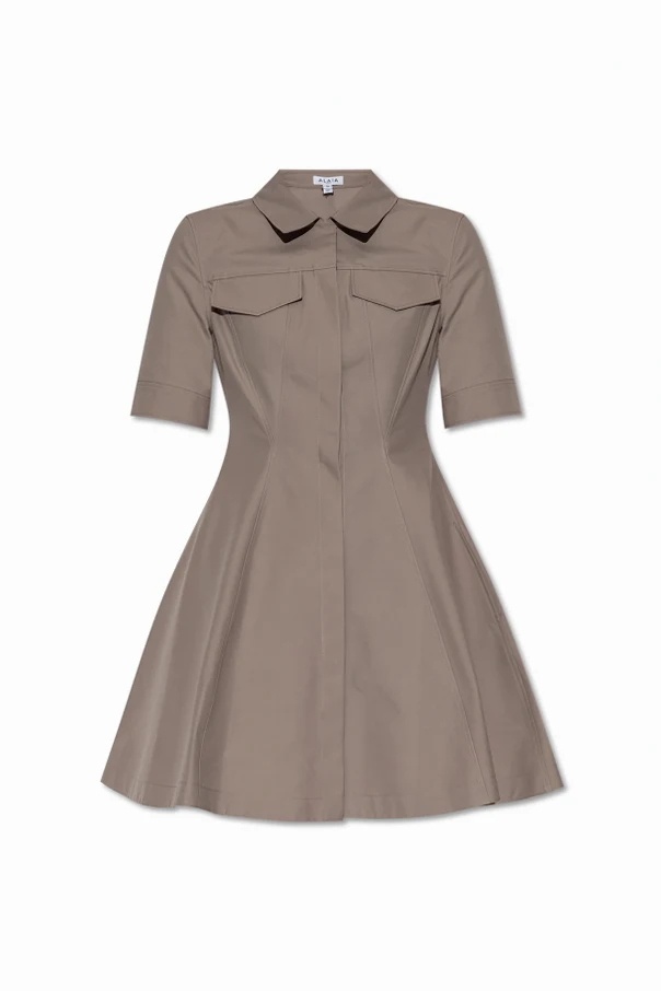 BEIGE Baumwollkleid