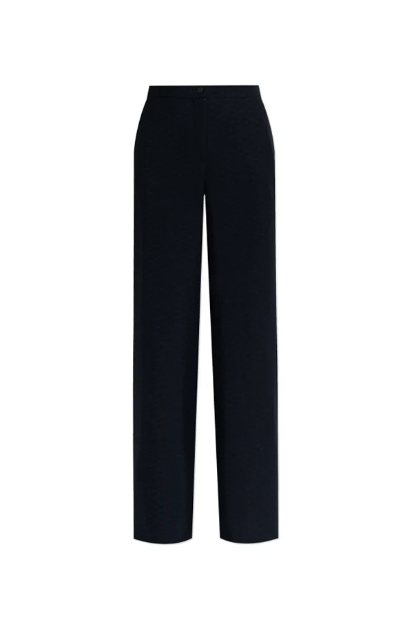 NAVY BLUE Straight-leg trousers