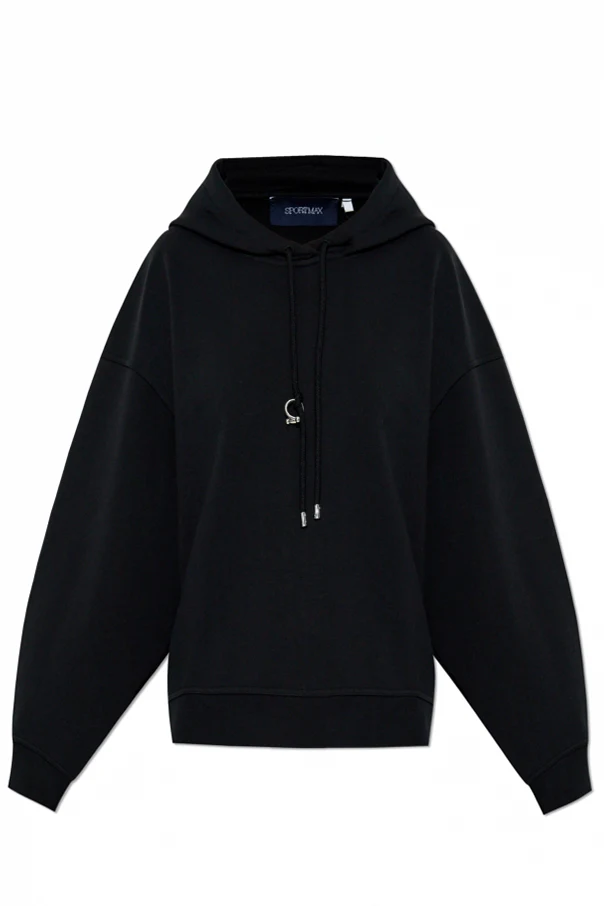 CZARNY Bluza z kapturem