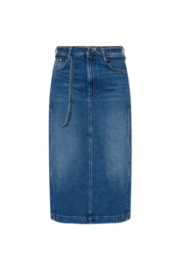 NAVY BLUE Denim skirt `Biblios`