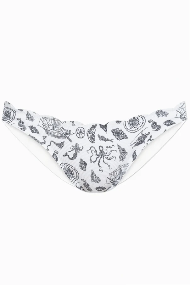 BIAŁY  Dwustronny dół od kostiumu kąpielowego