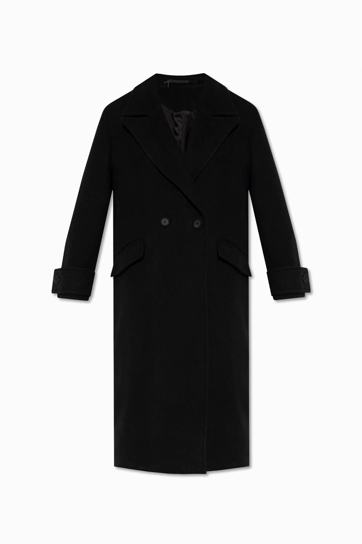 BLACK ‘Mabel’ double-breasted coat