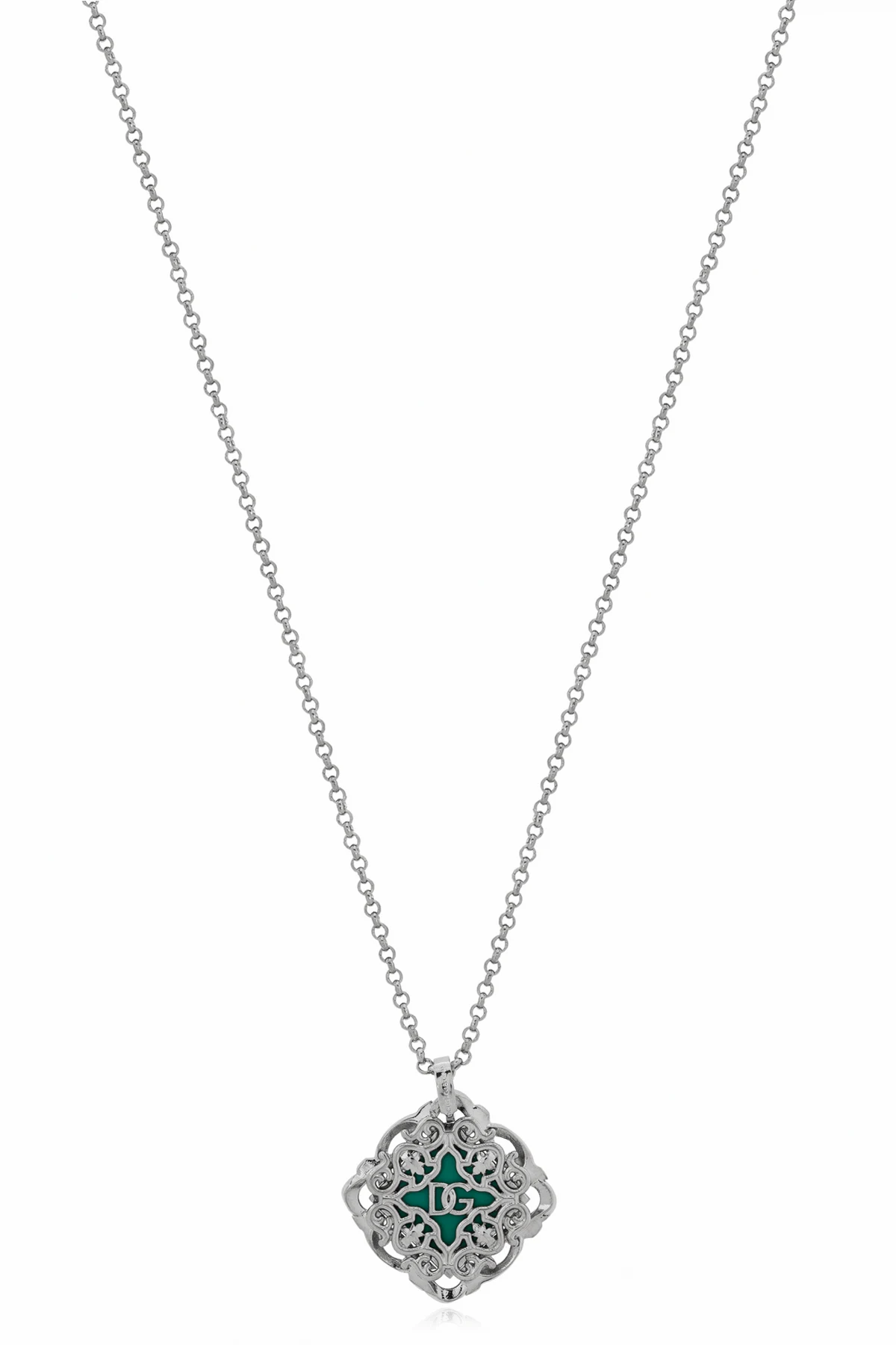 SILVER Necklace with logo pendant