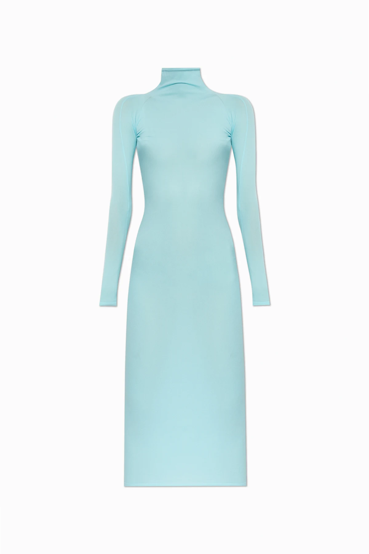 HELLBLAU Kleid mit Rollkragen