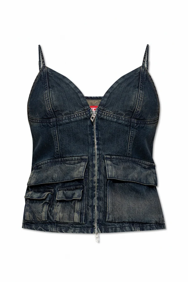 GRANATOWY Top `DE-MELLIS-S`
