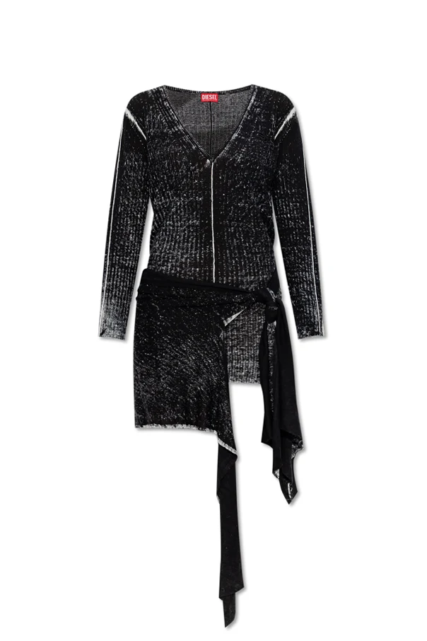 SCHWARZ Leinenkleid „M-EGANKNOT“