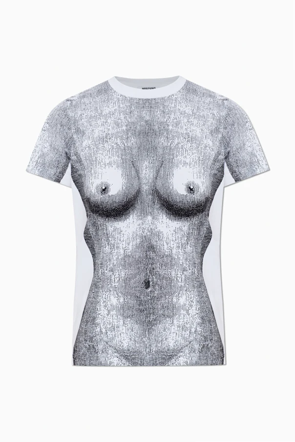 BIAŁY  T-shirt z nadrukiem