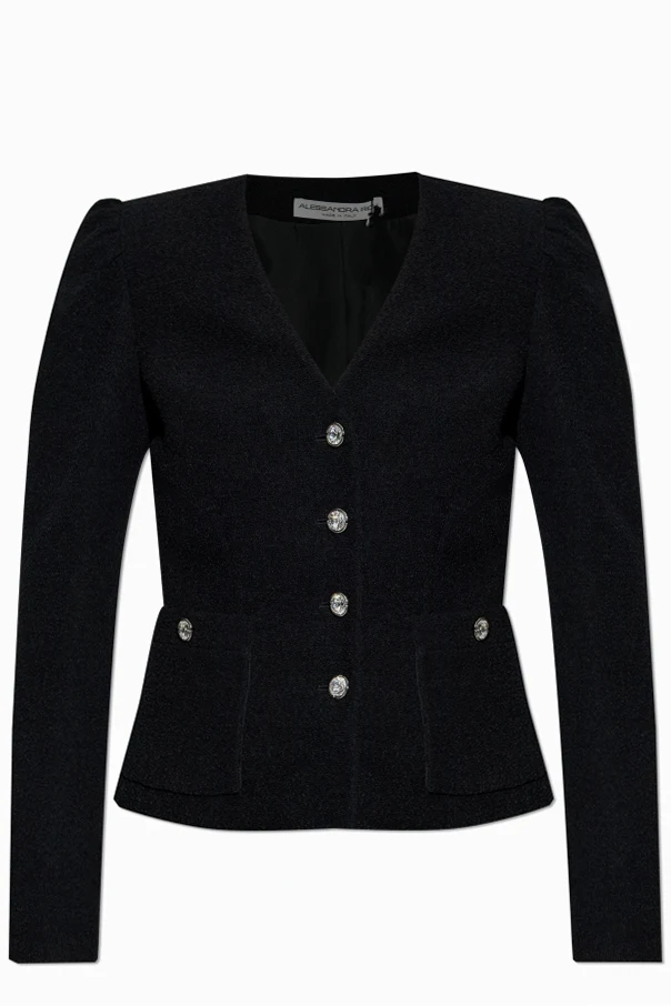 BLACK Blazer with shiny buttons